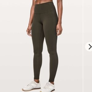 Lululemon wunder under high rise tight rib 28